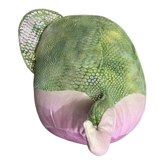 Squishmallows Green purple cobra snake 16” Khaled iridescent scales back/tail